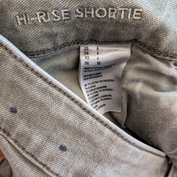 American Eagle Hi-Rise Shortie Gray - Picture 4 of 5